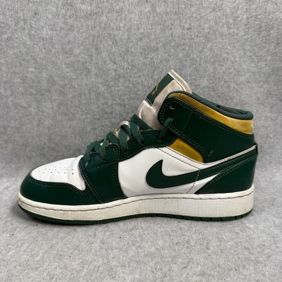 Nike Air Jordan 1 Shoes Womens Size 7.5 Noble Green Sonics Sneakers 554725-371 - Picture 7 of 9